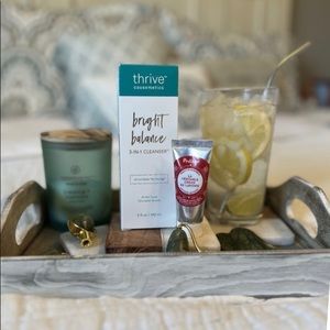 THRIVE Causemetics Bright Balance 3in1 cleanser NIB *bonus* Polåar Lapland Cream